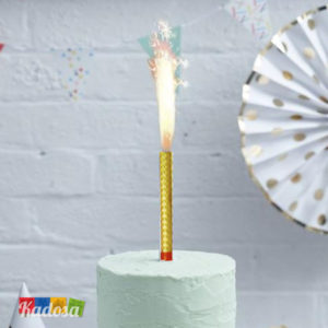 Candeline Fontana compleanno festa party disco discoteca candelina torta scintille fuoco - kadosa