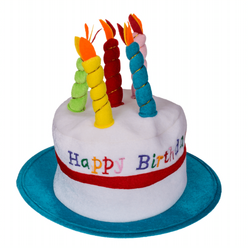 Immagini Stock - Torta Di Compleanno, Cappellini Da Festa E