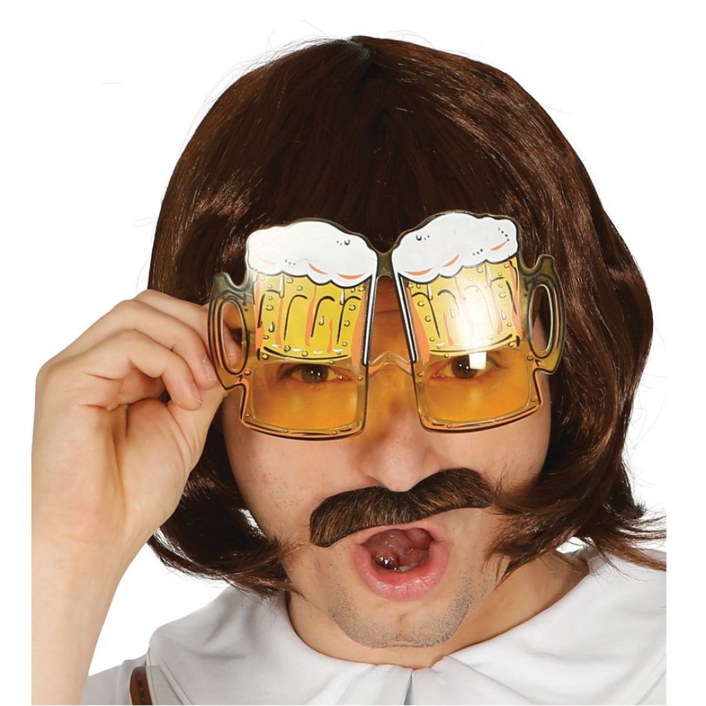 occhiali birra boccale party festa scherzo carnevale compleanno a tema amici friends ridere serata nubilato celibato capodanno 18-3931 - Kadosa