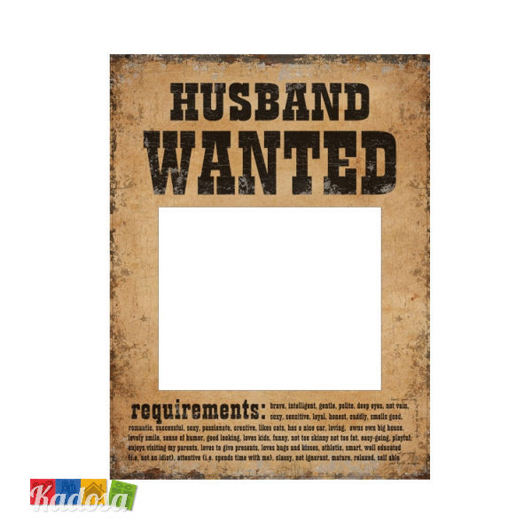 Cartelli WANTED Sposo Sposa per Photobooth Matrimonio - Kadosa