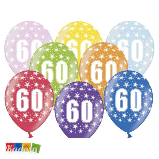 Palloncini 60 Anni Multicolor - Kadosa