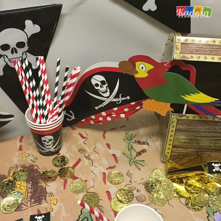 Halloween e Bomboniere per Bambini Blulu 12 Pezzi Bandana da Pirata Nera Il Velo del Capitano Pirata per Festa a Tema Pirata 21.5 x 21.5 x 28.5 Pollici 
