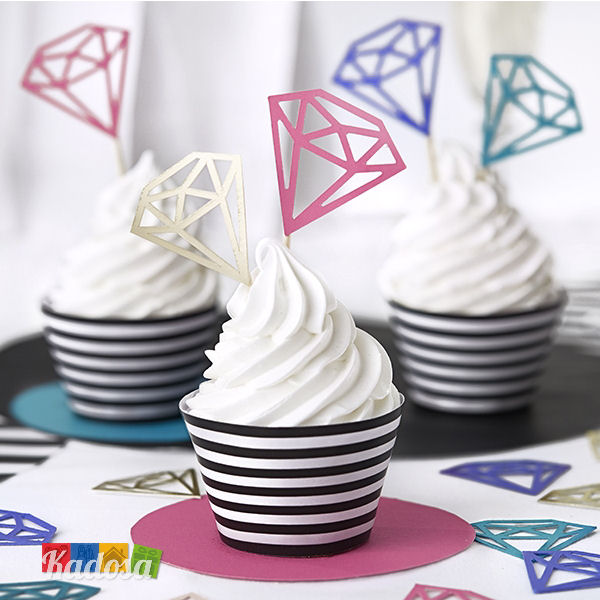 Cupcake Topper Diamond - Kadosa