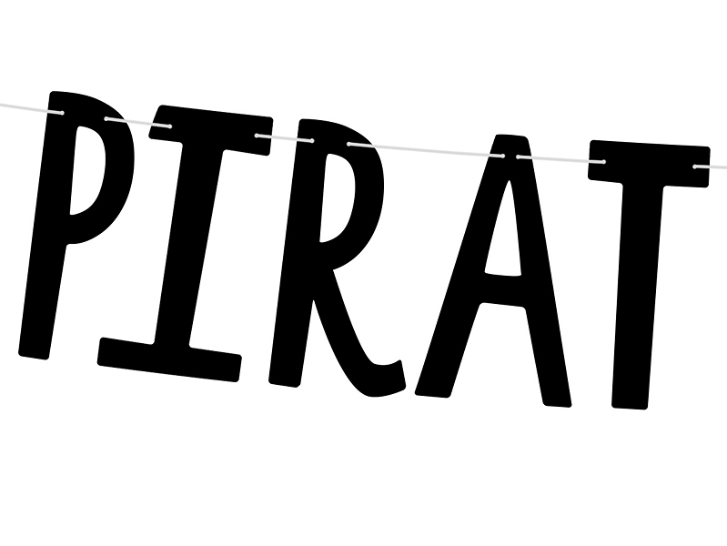 Lettere ghirlanda pirata compleanno 