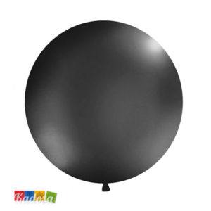 Palloncino gigante nero balloon 1 metro palloncini festa compleanno blk black party allestimento mongolfiera OLBO-025 - Kadosa