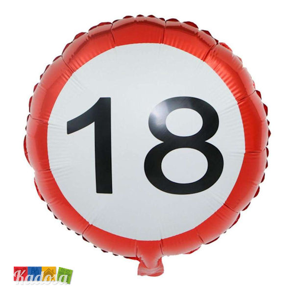 Palloncino Foil 18 anni balloon compleanno diciottesimo party festa accessori allestimento - Kadosa 62-0829