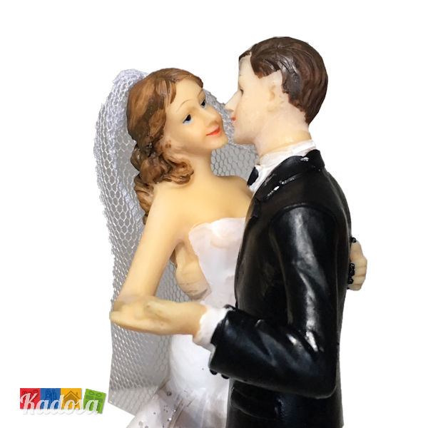 Wedding Cake Topper Sposi Ballerini Ballo Lento Statuine Pupazzi Nozze Torta Nuziale Decorazione Matrimonio - Kadosa