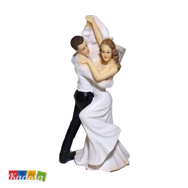 Wedding Cake Topper Sposi Ballerini Ballo Statuine Pupazzi Nozze Torta Nuziale Decorazione Matrimonio - Kadosa
