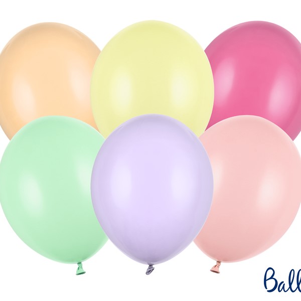 10 Palloncini Mix colori pastello Festa compleanno party pastel auguri balloon SB14P-000P-10 Kadosa