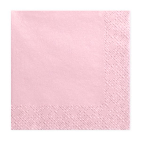 Tovaglioli carta ROSA party compleanno baby pink 3 veli usa e getta SP33-1-081J Kadosa